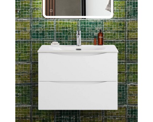Тумба с раковиной BelBagno Marino-cer-n 70 подвесная, bianco opaco Тумба с раковиной BelBagno Marino-cer-n 70 подвесная, bianco opaco