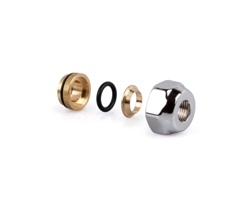 Резьбовое соединение SR Rubinetterie для медной трубы 16х3/4 Е, цвет хром E481-2000C0F0