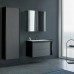 Duravit XViu Тумба подвесная 80x48x50.3см, 2 ящика, с раковиной без перелива, с 2 отв под смес, цвет: dark brushed oak/чёрный матовый. XV4615EB272P