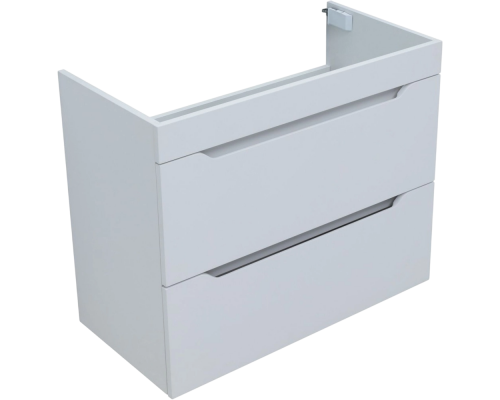 Тумба под раковину без столешницы Aquanet Практика 80 2 ящика, белая матовая