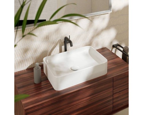 Hansgrohe Xuniva Q Раковина-чаша 55х40см., без отв., накладная, без перелива, цвет: белый. 60168450