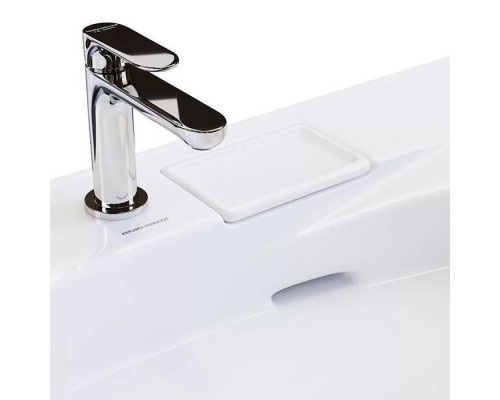 Kerama Marazzi Riva Раковина 100.7х48х15см., накладная, мебельная, с крепежом, левая, 1 отв., с переливом, цвет: белый глянцевый Kerama Marazzi Riva Раковина 100.7х48х15см., накладная, мебельная, с крепежом, левая, 1 отв., с переливом, цвет: белый глянцевый