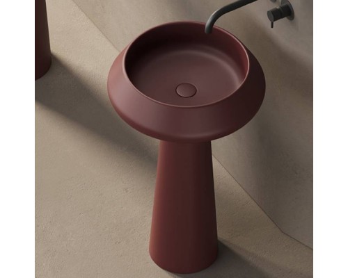Dea Design Pedestal Basin Раковина 54.5х90см., напольная, без отв., цвет: red wine. DD2046 545 17