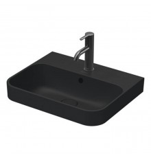 Duravit Happy D.2 Plus Раковина накладная, 50х40см., с 1 отв., выпуск с керамической крышкой, цвет: Anthracite matt. 2360501360