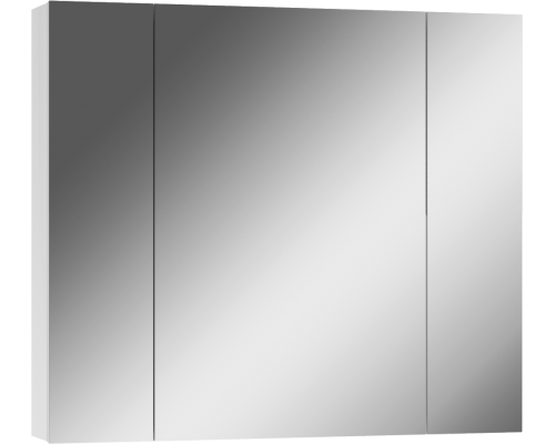 Зеркало-шкаф Айсберг Норма 80, 3 дверцы, белый