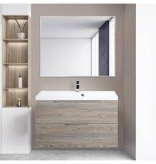 Мебель для ванной комнаты BelBagno Vittoria 100 подвесная, pino, белая глянцевая раковина