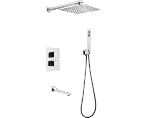 Душевой комплект Abber Daheim AF8250 С ВНУТРЕННЕЙ ЧАСТЬЮ, хром