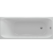 Акриловая ванна AQUATEK Альфа ALF140-0000024 140x70 см, с каркасом, с экраном, со сливом-переливом, слив справа