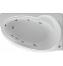 Акриловая ванна AQUATEK Бетта BET170-0000011 R 170x95 см, угловая, с гидромассажем, с каркасом, с экраном, со сливом-переливом, асимметричная