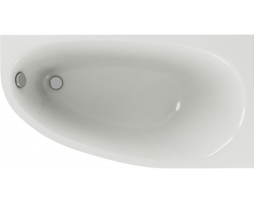 Акриловая ванна Акватек Дива R 170x90 см, угловая, с каркасом, асимметричная