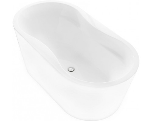 Акриловая ванна BelBagno BB407-1700-800 170x80 см, отдельностоящая, овальная, с ножками, со сливом-переливом
