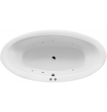 Акриловая ванна Excellent Lumina WAEX.LUM19.SOFT 190x95 см, с гидромассажем, отдельностоящая, овальная, с каркасом, со сливом-переливом