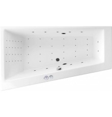 Акриловая ванна Excellent Sfera Slim Sfera Slim WAEX.SFL17S.NANO 170x100 см, угловая, с гидромассажем, со сливом-переливом, асимметричная 170х100 L