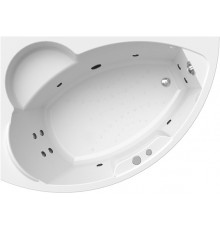 Акриловая ванна Radomir Vannesa Massage 2-76-2-1-0-218 Алари баланс, L 170x120 см, угловая, с гидромассажем, с каркасом, с экраном, со сливом-переливом, асимметричная