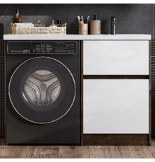 Тумба с раковиной AQUATON Лондри 60 R, дуб рустикальный, белый