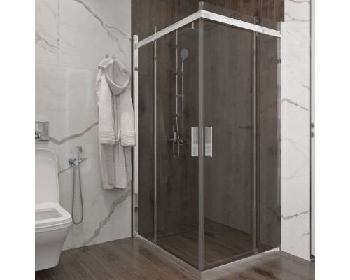 Душевой уголок Artemis Agave Slim 230 6.915.100.0230.090.10.88 90x90 см, профиль хром