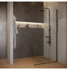 Душевая перегородка Artemis Akabe 571 6.940.006.0571.110.10.91 110x200, профиль черный