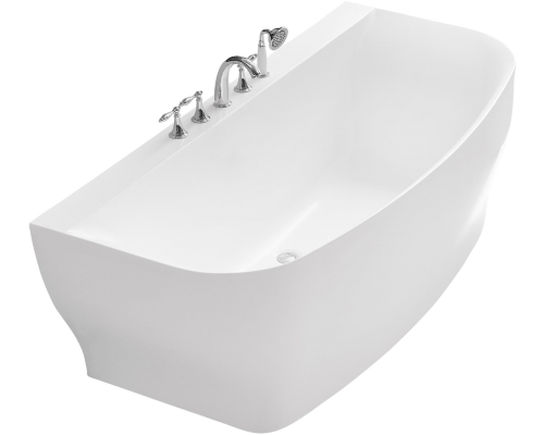 Акриловая ванна BelBagno BB74-1650-W0 165x80 см, с ножками, с донным клапаном