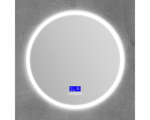 Зеркало круглое BelBagno SPC-RNG-800-LED-TCH-RAD с bluetooth, термометром и радио