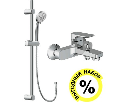 Смеситель для ванны с душем Cersanit Nature Nature 63064, + душевой гарнитур