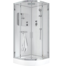 Душевая кабина Ceruttispa Viva 101 100x100, профиль хром