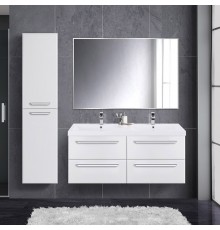 Мебель для ванной комнаты Cezares Eco 120, bianco opaco, 4 ящика, ручки хром