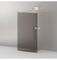 Душевая перегородка Cezares Liberta -L-2-80-120-GR-Cr профиль хром, стекло серое