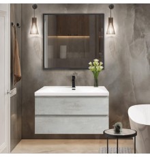 Мебель для ванной комнаты Cezares Molveno 100, beton, с раковиной Cezares CZR-1188-1000/500