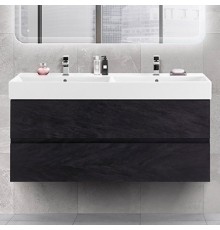 Тумба с раковиной Cezares Molveno 46 120 nero, с раковиной Cezares CZR-MIL-120-2-LVB