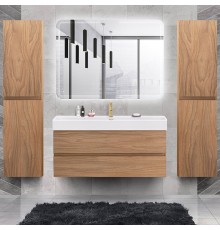 Мебель для ванной комнаты Cezares Molveno 46 120 noce chiaro, с раковиной Cezares CZR-MIL-120-LVB