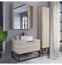 Мебель для ванной комнаты Comforty Порто 75 подвесная, дуб дымчатый