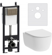 Комплект Damixa Sirius DX86.IS10151.1700 кнопка смыва хром