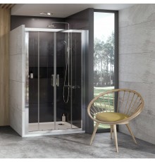 Душевая дверь в нишу Ravak 10° 10DP4-130 Transparent, профиль хром