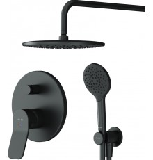 Душевой комплект AM.PM X-Joy FB85A1RH22 С ВНУТРЕННЕЙ ЧАСТЬЮ, для душа, чёрный
