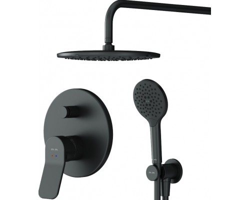 Душевой комплект AM.PM X-Joy FB85A1RH22 С ВНУТРЕННЕЙ ЧАСТЬЮ, для душа, чёрный