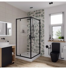 Душевой уголок Niagara Nova NG-6801-08 BLACK 90x90, квадратный, черный