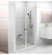 Душевая дверь в нишу Ravak Chrome CSD2-100 Transparent, профиль белый