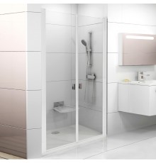 Душевая дверь в нишу Ravak Chrome CSDL2-100 Transparent, профиль белый
