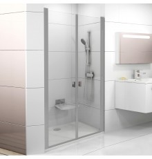 Душевая дверь в нишу Ravak Chrome CSDL2-100 Transparent, профиль сатин