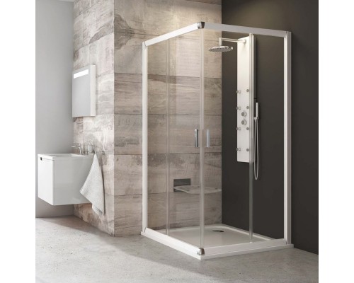 Душевой уголок Ravak Blix BLRV2K 100х90, Transparent, профиль белый