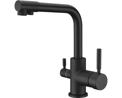 Смеситель для кухни Emar Steel ЕС - 3003N black