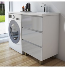 Тумба с раковиной Эстет Dallas Luxe 100 R напольная, 3 ящика
