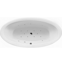Акриловая ванна Excellent Lumina WAEX.LUM19.RELAX 190x95 см, с гидромассажем, отдельностоящая, овальная, с каркасом, со сливом-переливом