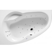 Акриловая ванна Excellent Newa WAEX.NEL16.ULTRA L 160x95 см, угловая, с гидромассажем, с каркасом, со сливом-переливом, асимметричная