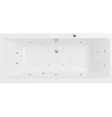 Акриловая ванна Excellent Pryzmat WAEX.PRY19.ULTRA 190x90 см, с гидромассажем, с каркасом, со сливом-переливом