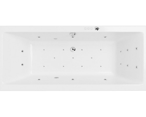 Акриловая ванна Excellent Pryzmat WAEX.PRY19.ULTRA 190x90 см, с гидромассажем, с каркасом, со сливом-переливом