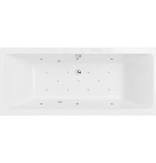 Акриловая ванна Excellent Pryzmat Slim WAEX.PRY16S.RELAX 160x75 см, с гидромассажем, с каркасом, со сливом-переливом