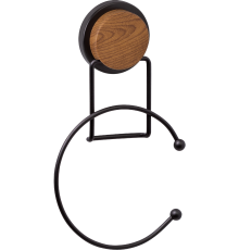 Полотенцедержатель Fixsen Magic Wood FX-46011 кольцо, черный