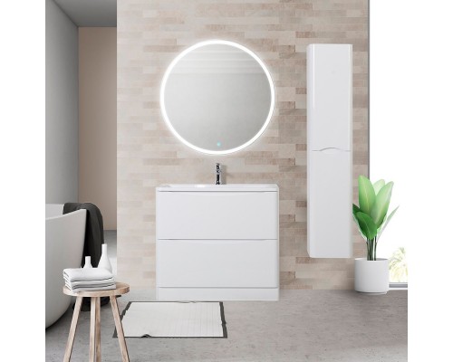 Мебель для ванной комнаты BelBagno Acqua 80 напольная, bianco lucido