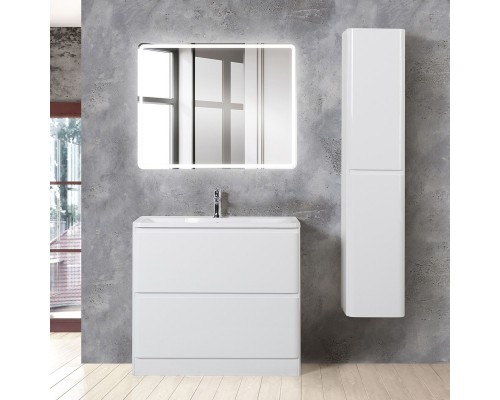 Мебель для ванной комнаты BelBagno Albano 90 напольная, bianco lucido